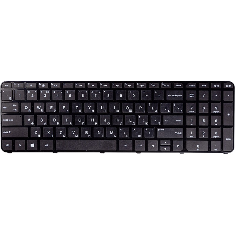 Клавиатура для ноутбука HP Pavilion 15-B, Sleekbook Ultrabook 701684-001 черный, черный фрейм
