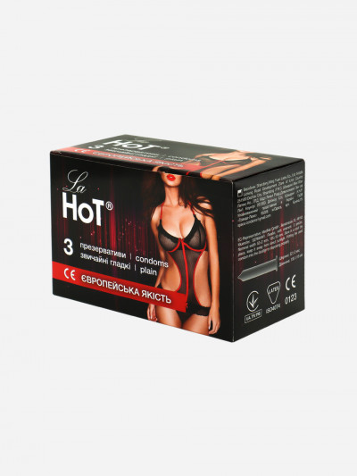 Презервативи гладкі без запаху латексні високоякісні La Hot, 72 штуки (24 пачки по 3 шт.)