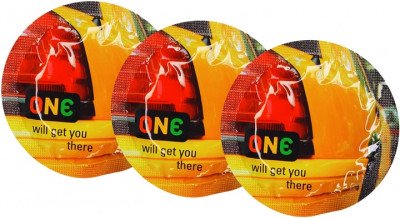 Презервативи One Color Sensation Will Get You There Жовті 3 шт