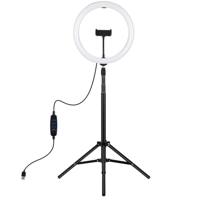 Кольцевая USB LED лампа Puluz PKT3061B 11.8" + штатив 1.65 м
