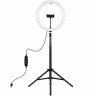 Кольцевая USB LED лампа Puluz PKT3061B 11.8" + штатив 1.65 м