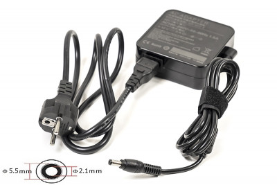 Универсальный блок питания PowerPlant 220V, 12V 60W 5A (5.5*2.1) wall mount