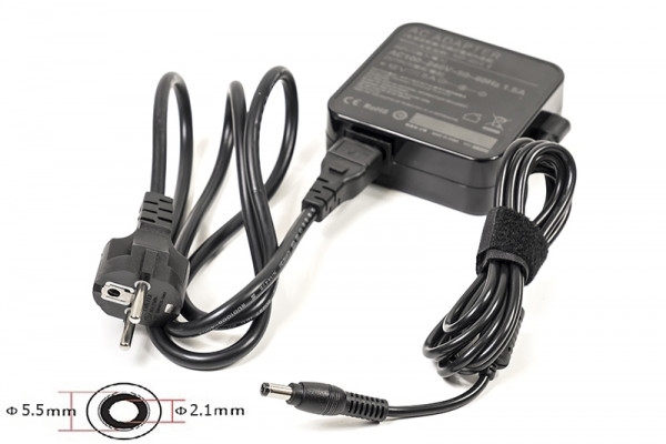 Универсальный блок питания PowerPlant 220V, 12V 60W 5A (5.5*2.1) wall mount