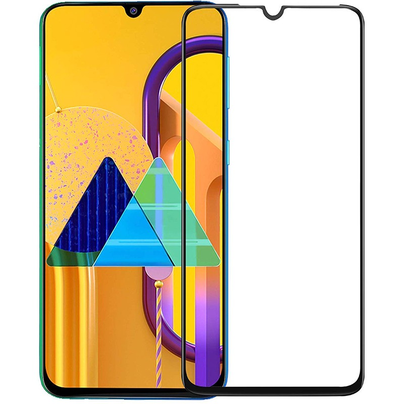 Защитное стекло Full screen PowerPlant для Samsung Galaxy M31, Black