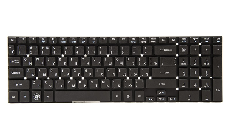 Клавиатура для ноутбука ACER Aspire E1-570G, E5-511 черный, без фрейма