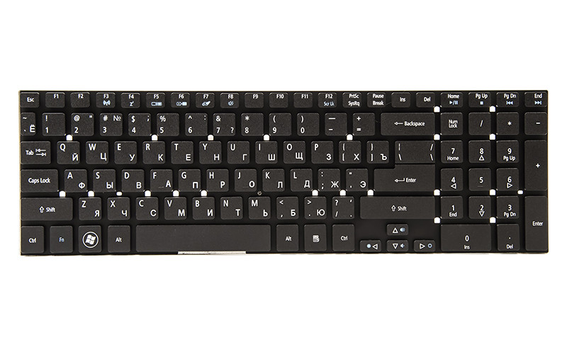 Клавиатура для ноутбука ACER Aspire E1-570G, E5-511 черный, без фрейма