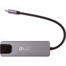 Переходник PowerPlant Type-C - 2xUSB 3.0, Type-C USB 3.1, Gigabit Ethernet