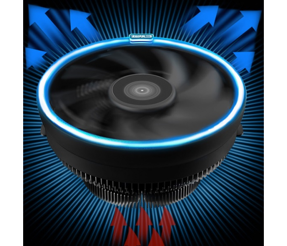 Кулер процессорный Pccooler E121 III для Intel LGA 775/115X+ AMD Socket 754/939/AM2/AM3, 3-pin, RPM 1800±10%, BOX