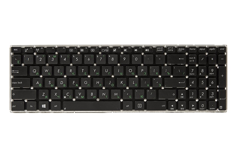 Клавиатура для ноутбука ASUS X501, X552, X550 черный, без фрейма