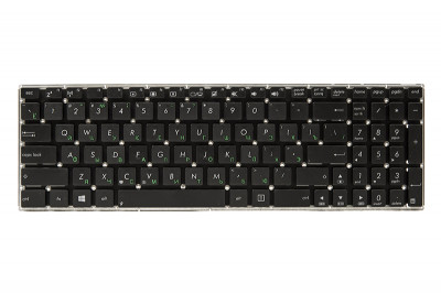 Клавиатура для ноутбука ASUS X501, X552, X550 черный, без фрейма