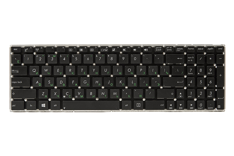 Клавиатура для ноутбука ASUS X501, X552, X550 черный, без фрейма