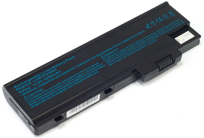 Аккумулятор PowerPlant для ноутбуков ACER Aspire 1680 (4UR18650F-2-QC140, AR2170LH) 14.8V 5200mAh