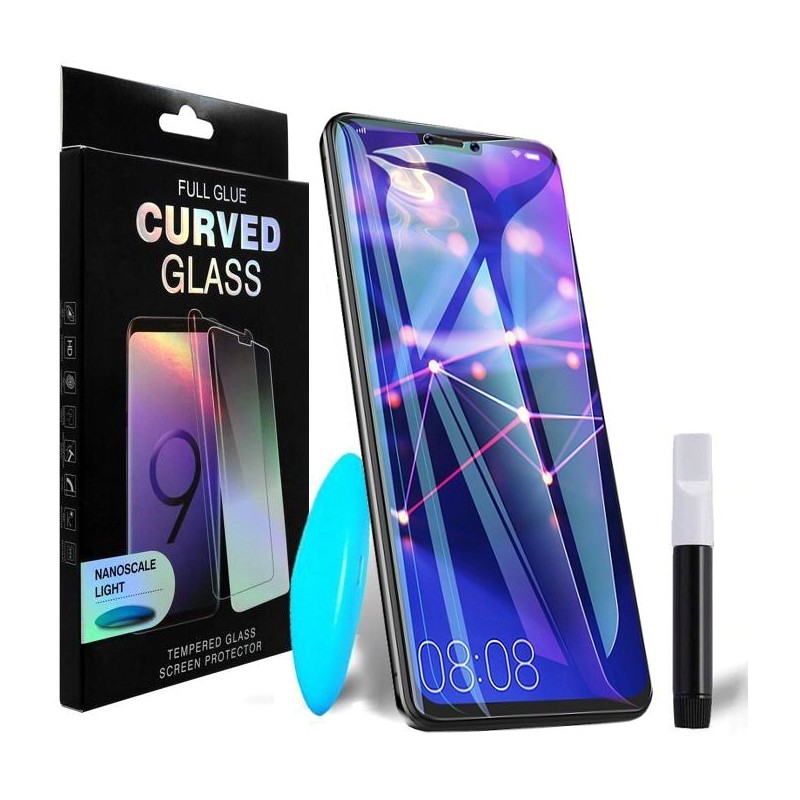 Защитное стекло PowerPlant для Huawei Mate 20 Pro (жидкий клей + УФ лампа)