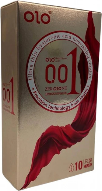 Презервативи OLO пролонгуючі з точками ребристі 10 шт