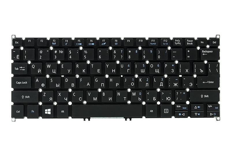 Клавиатура для ноутбука ACER Aspire E3-111, V5-122 черный, без фрейма