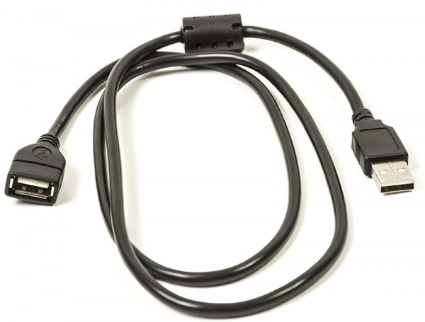 Кабель PowerPlant USB 2.0 AF – AM, 1.0 м, One ferrite