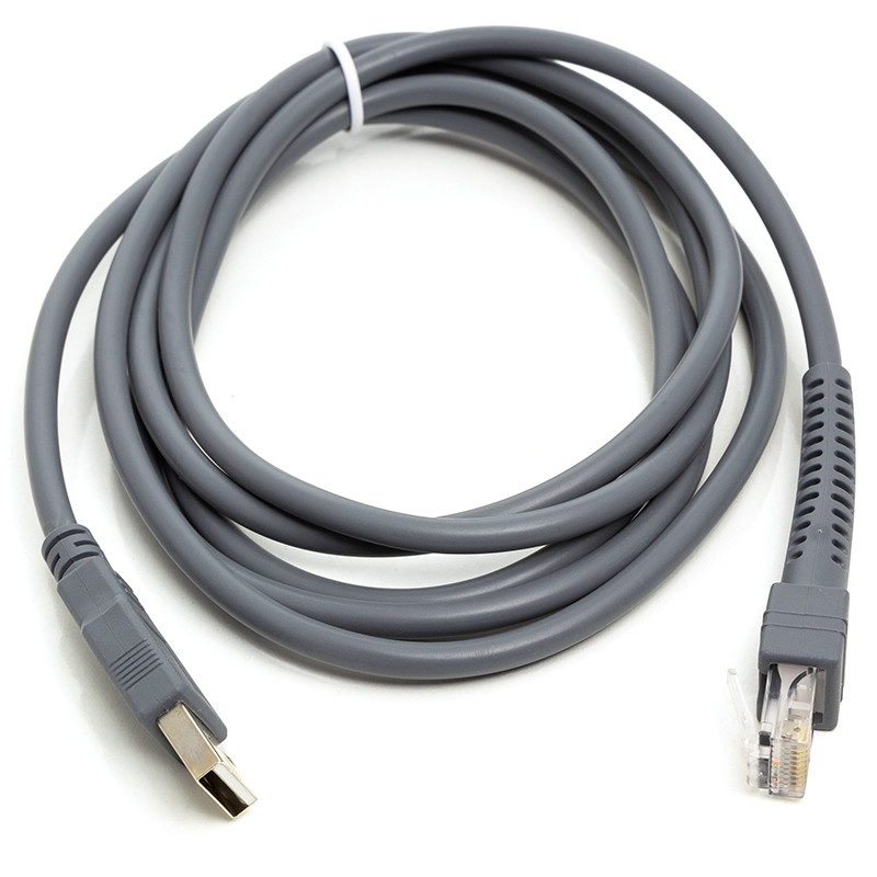 Кабель для сканеров штрих-кода PowerPlant USB (M) - RJ45 (M), 1 м