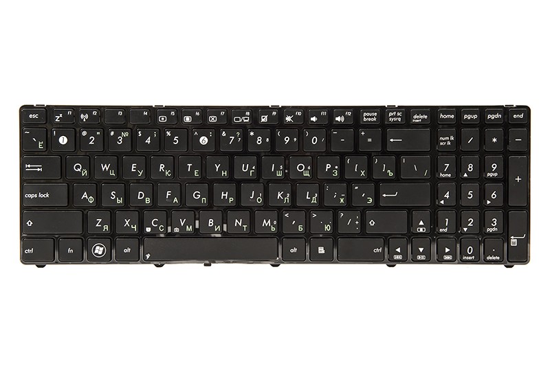 Клавиатура для ноутбука ASUS K50, K50A, K50I черный, черный фрейм