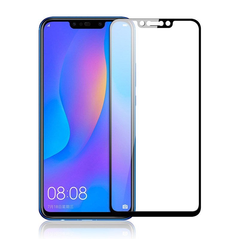 Защитное стекло Full screen PowerPlant для Huawei P Smart Plus, Black