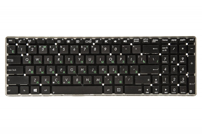 Клавиатура для ноутбука ASUS K55, K75A, K75VD черный, без фрейма