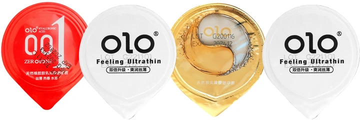 Набір презервативів OLO 0.01 Perfect enjoyment 4 шт Ультратонкі