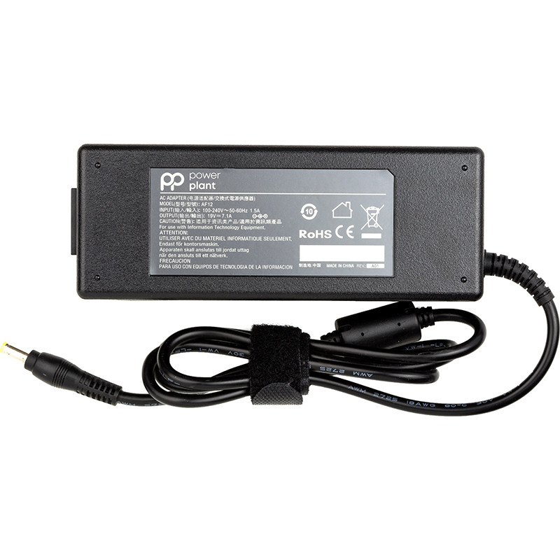 Блок питания для ноутбуков PowerPlant ACER 220V, 19V 135W 7.1A (5.5*1.7)