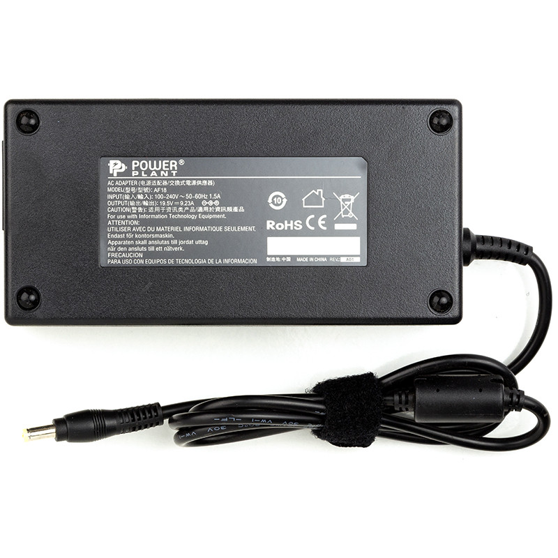 Блок питания для ноутбуков PowerPlant ACER 220V, 19.5V 180W 9.23A (5.5*1.7)