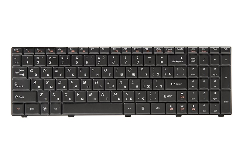 Клавиатура для ноутбука IBM/LENOVO IdeaPad G560, G565 черный, черный фрейм