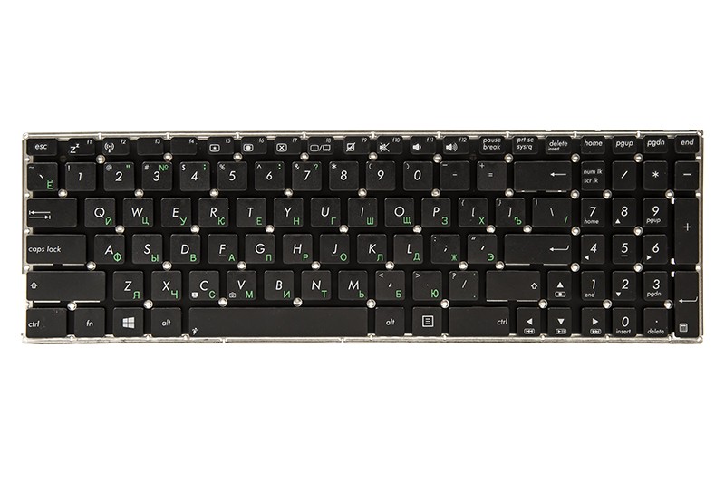 Клавиатура для ноутбука ASUS K56, K56C черный, без фрейма