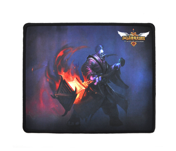 Коврик 240*200 тканевой LEAGUE of LEGENDS, толщина 2 мм, с боковой прошивкой, Пакет