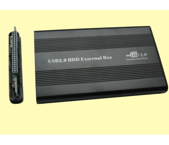 Карман 2,5"корпус пластик , интерфейс USB2.0/ IDE, Black