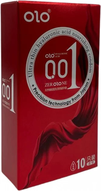Презервативи OLO Bare Thin 001 Square з точками 10 шт