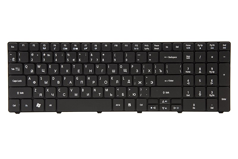Клавиатура для ноутбука ACER Aspire 5236, eMahines E440 черный, черный фрейм