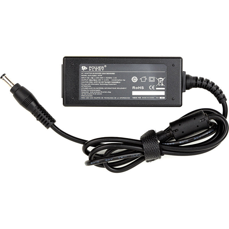 Блок питания для ноутбуков PowerPlant ACER 220V, 19V 45W 2.37A (5.5*2.1)
