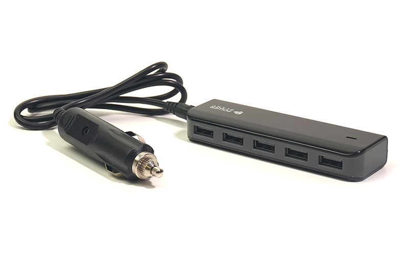 Автомобильное зарядное устройство PowerPlant UB-860 5xUSB: 12-24V, 7.2A