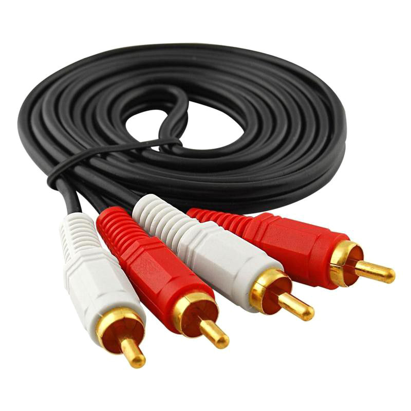 Аудио кабель PowerPlant 2*RCA (M) - 2*RCA (M), 1 м