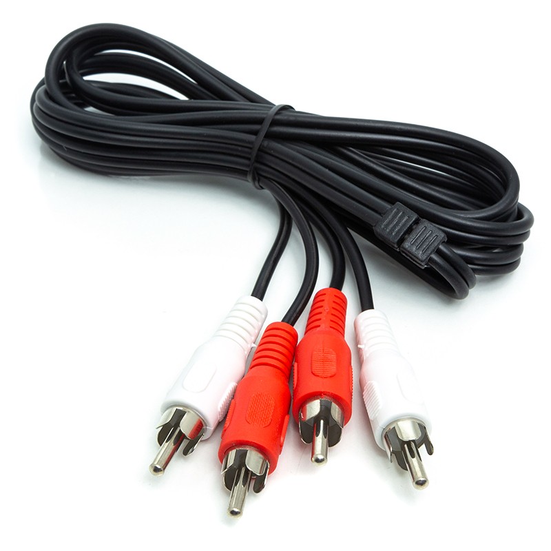 Аудио кабель PowerPlant 2*RCA (M) - 2*RCA (M), 1 м