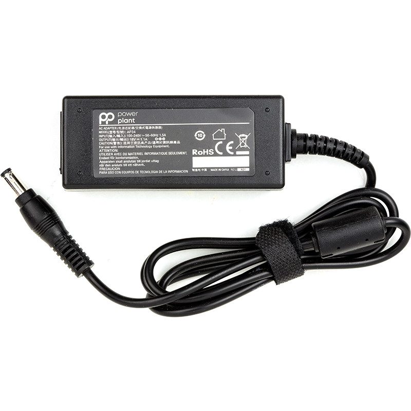 Блок питания для ноутбуков PowerPlant HP 220V, 18V 20W 1.1A (5.5*2.5)