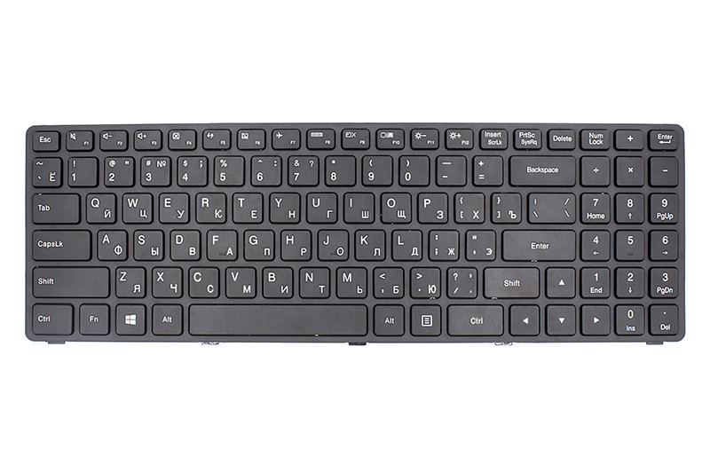 Клавиатура для ноутбука IBM/LENOVO IdeaPad 100-15IBD черный, черный фрейм
