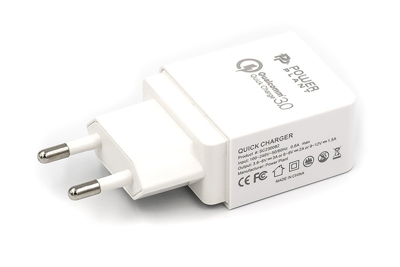 Зарядное устройство PowerPlant Qualcomm Quick Charge 3.0