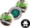 Презервативи One Flavor Waves Шоколад та м'ята Зелені 3 шт