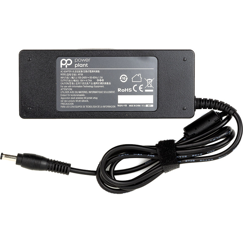 Блок питания для ноутбуков PowerPlant ACER 220V, 19V 90W 4.74A (5.5*2.1)