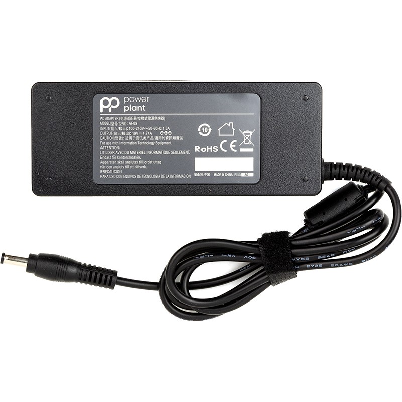 Блок питания для ноутбуков PowerPlant ACER 220V, 19V 90W 4.74A (5.5*2.1)
