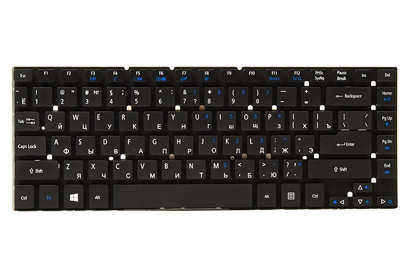 Клавиатура для ноутбука ACER Aspire 3830, 4830 черный, без фрейма (Win 7)