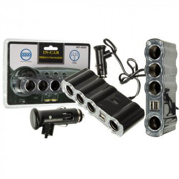  АЗУ тройник WF-4008 (2xUSB)