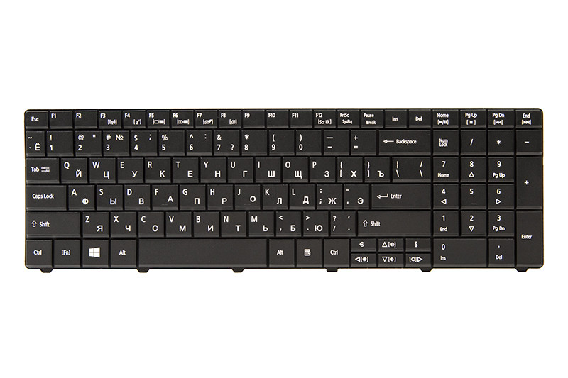 Клавиатура для ноутбука ACER Aspire E1-521, TravelMate 5335 черный, черный фрейм