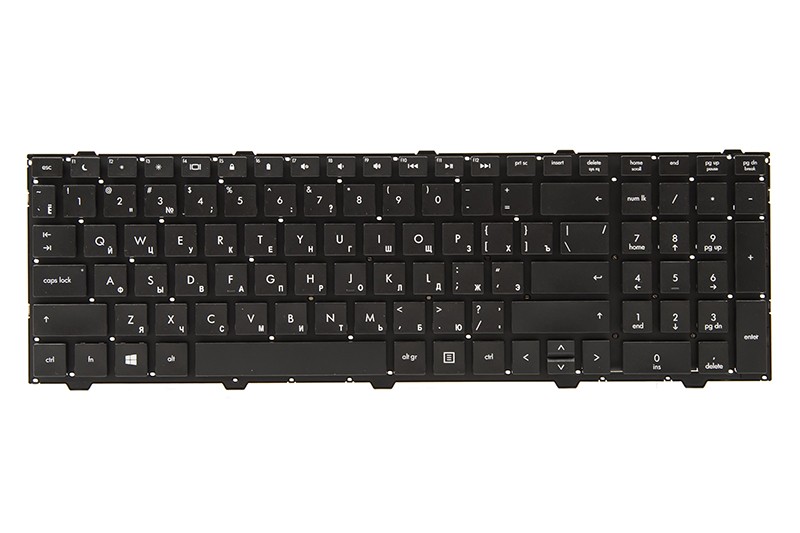 Клавиатура для ноутбука HP ProBook 4540s, 4545s, 4740s черный, без фрейма