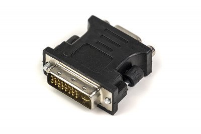 Переходник PowerPlant VGA - DVI-I (24+5 pin), черный