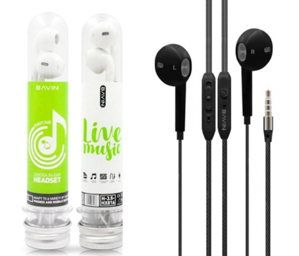 Наушники Bavin HX816, Black, bох