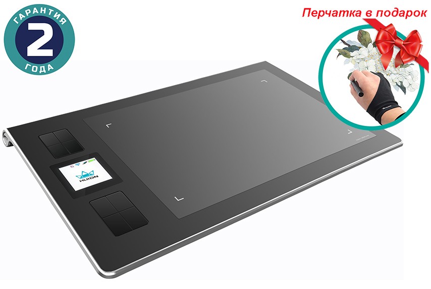 Графический планшет Huion DWH69 + перчатка